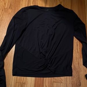 Athleta long sleeve front knot top